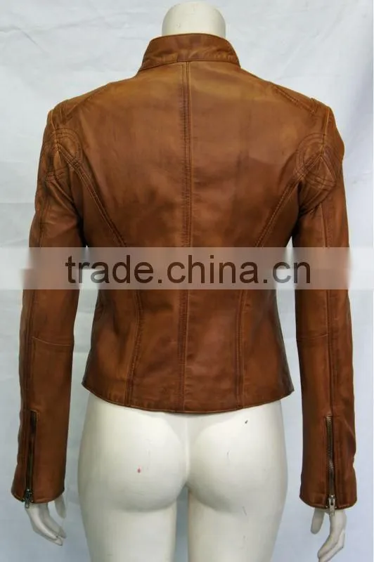 custom green slim fit original leather jacket