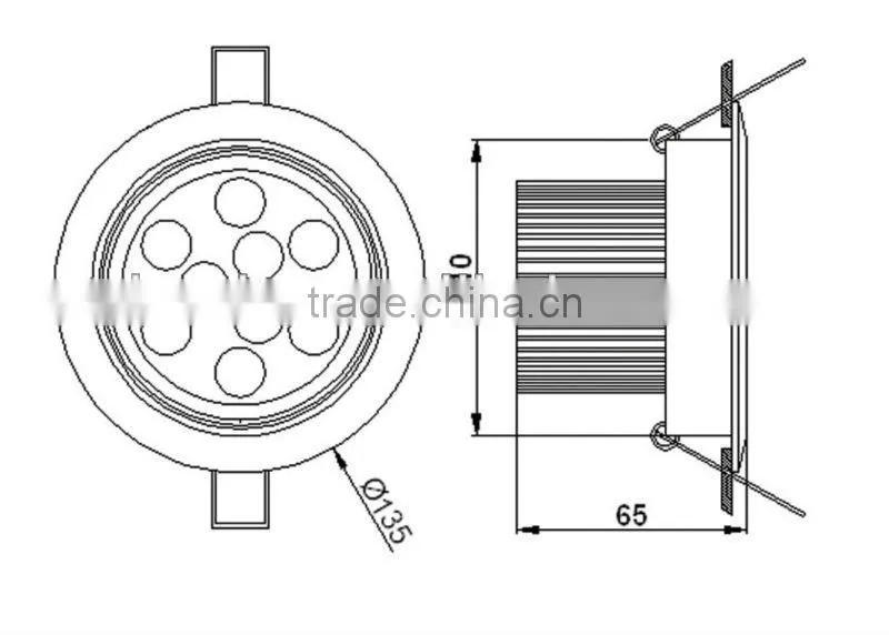 Long Life Span Mini 3w 3x1 LED Downlight