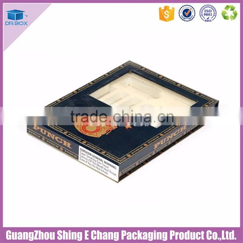 Wholesales gold stamping paper hanging watch cigar box