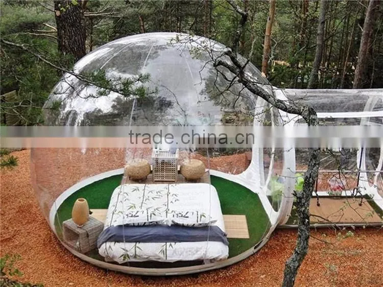 Camping Clear Inflatable Lawn Tent Round Transparent Outdoor Inflatable Tent