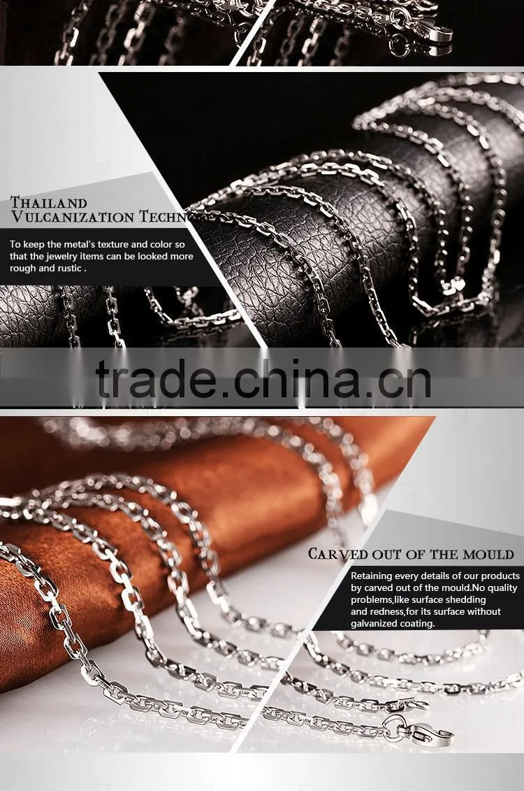 Wholesale Handmade Long Models Hip Hop Style Stainless Steel Neck Chain