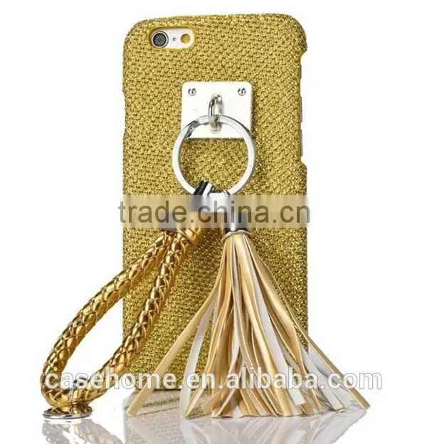 Tassels FUR Golden Back Case for iphone 6 Protective Cover Case