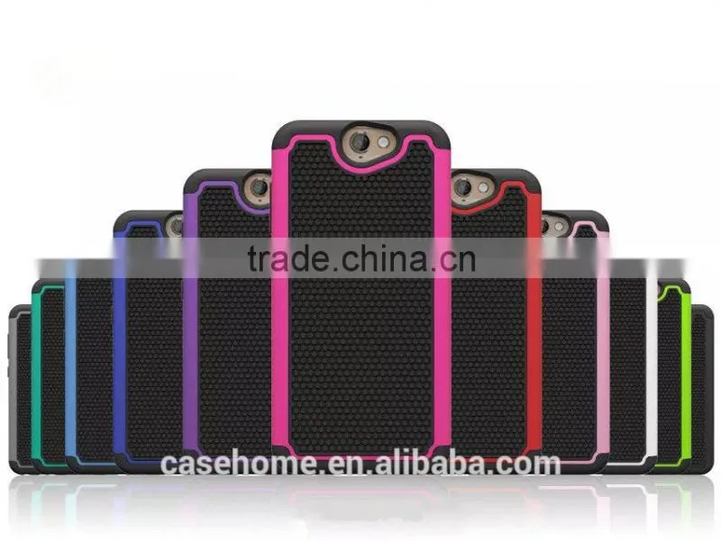 Silicon+PC 2 in 1 Kickstand Hybrid Case For HTC One M8