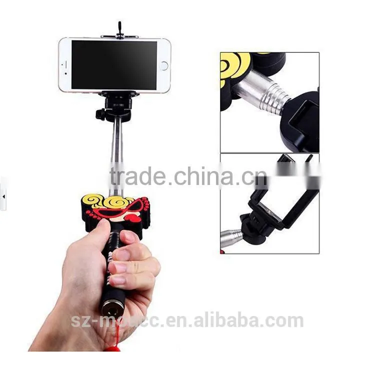 2015 new gift Portable Handheld cartoon monopod