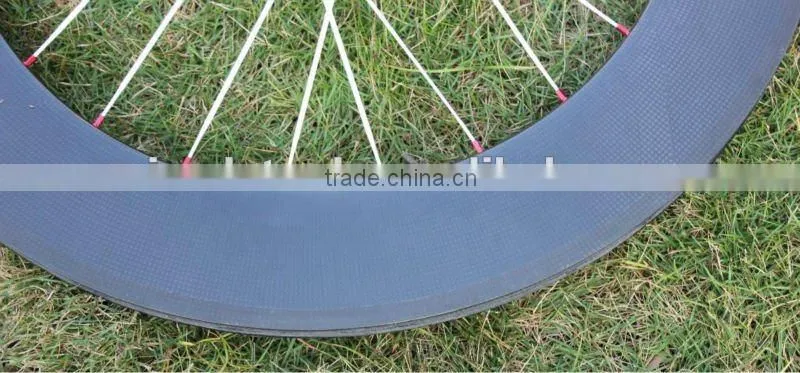 2013 newest 88mm tubular 700c light bicycle Carbon Wheel Sets MC-88T