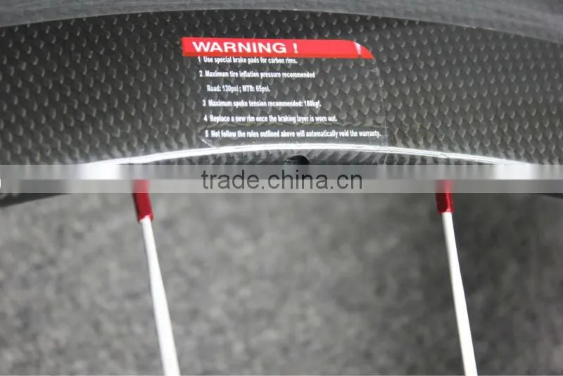 China wholesale bicycle parts carbon road bike wheels 50mm clincher MT-50C