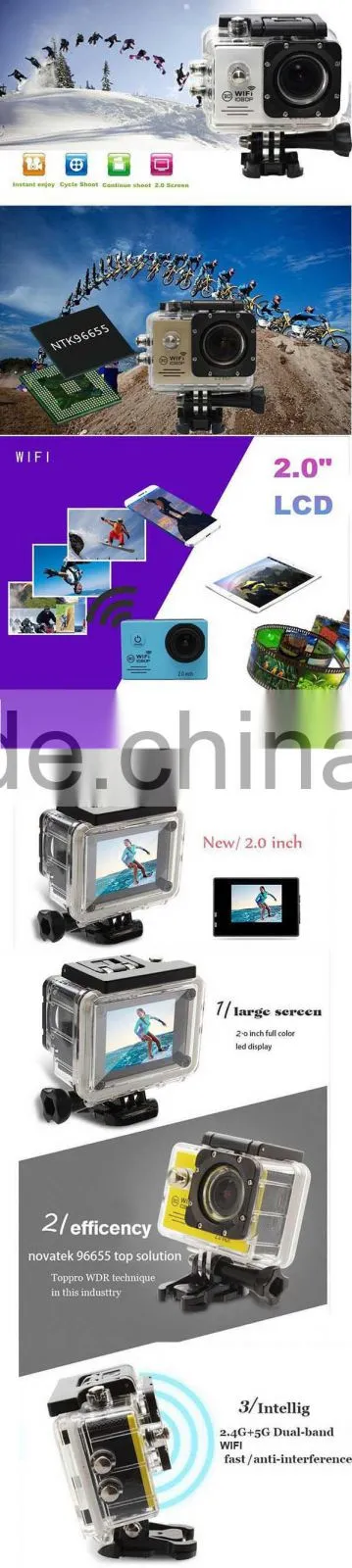 China wifi underwater sj7000 sport mini camera action