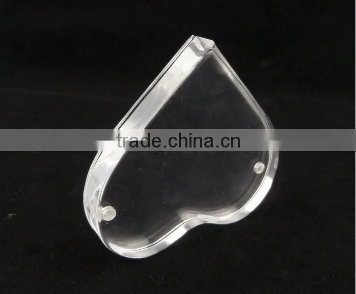 clear star-shaped acrylic photo frame sandwich