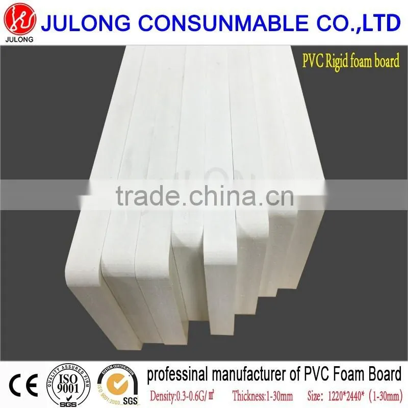 Top quality harga pvc foam board/pvc foam skirting board