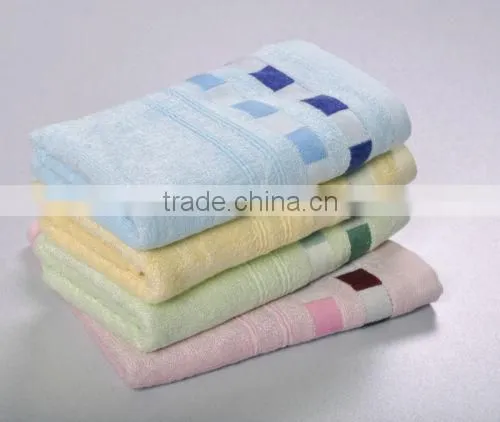 2014 new cotton material jacquard patterned hand towels