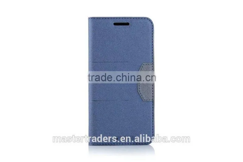 Frosted Auto Pull Flip Wallet PU Leather Case For HTC M9 MT-3024
