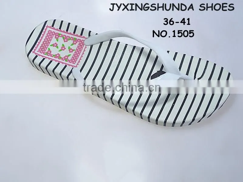 2015 New Design good looking fashion Ladys pcu slipper