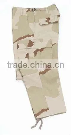 3 Color Desert Camouflage BDU Military Uniform from 3522 factory of PLA Fair Average Quality