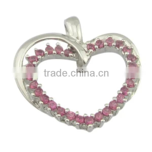 wholesale elephant heart silver jewelry pendant /jewelry charm