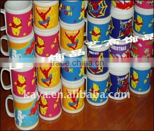 Custom ABS custom 3d cups with pvc cover