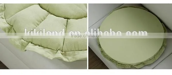 2015 fashion design round cotton linen sofa cushion seat pad