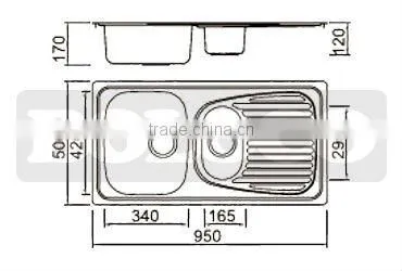 stainless steel sink BL-879