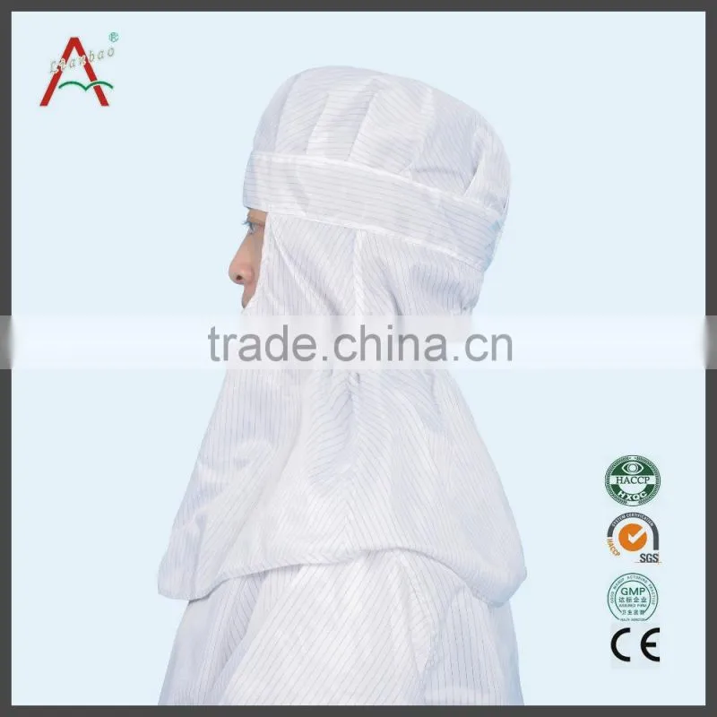 100% polyester antistatic fabric food pharmaceutical industry worker flat cap