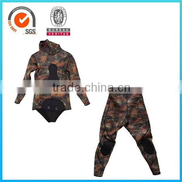 Fashion Design Spearfishing Camouflage Neoprene Fishing Wetsuit