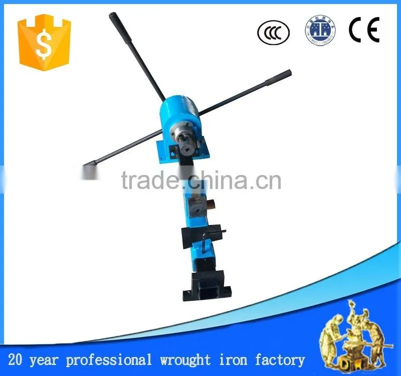 used manual wrought iron steel basket twisting machine manual metal crafts tools