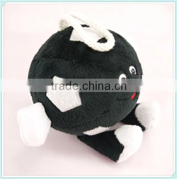 baby plush toys black football