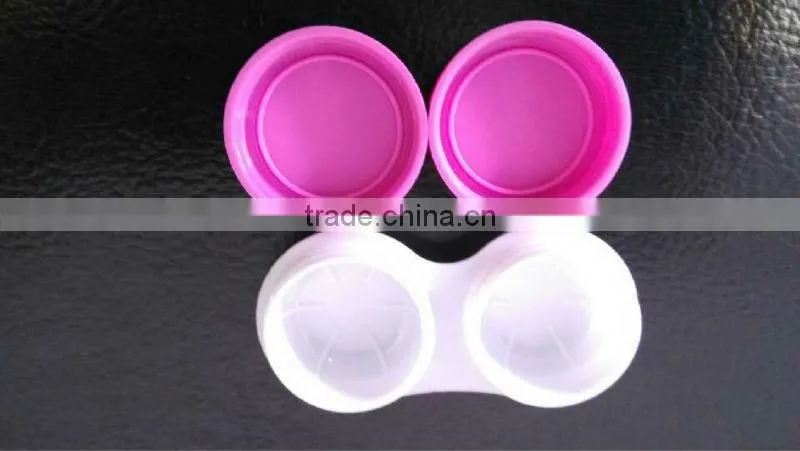 designer cotact lens double case/cheap contact lens double case for color contact lens