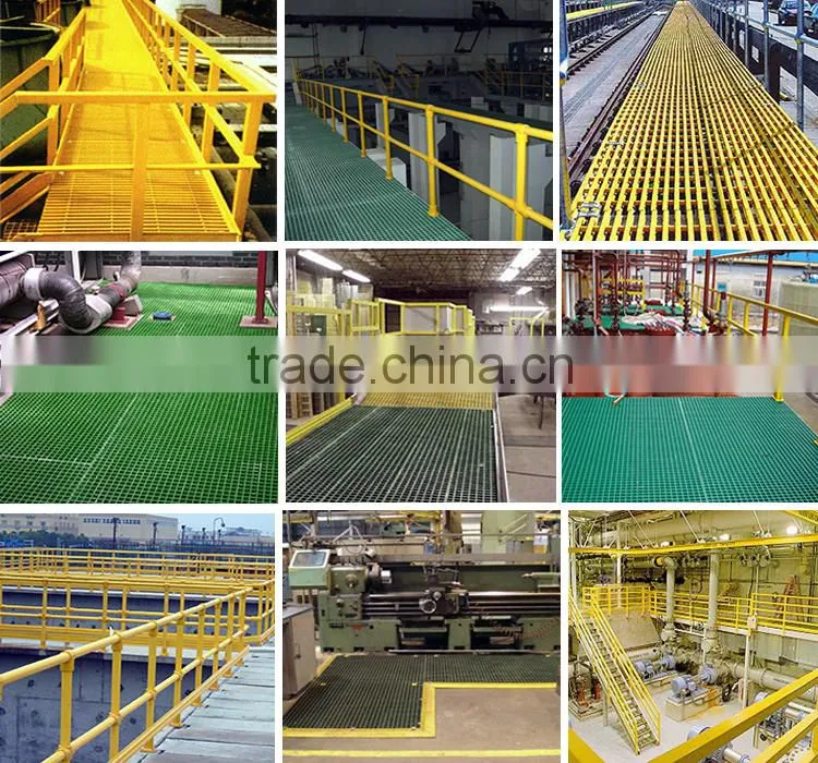FRP GRP Trench Drain Grating Cover For Drainage System