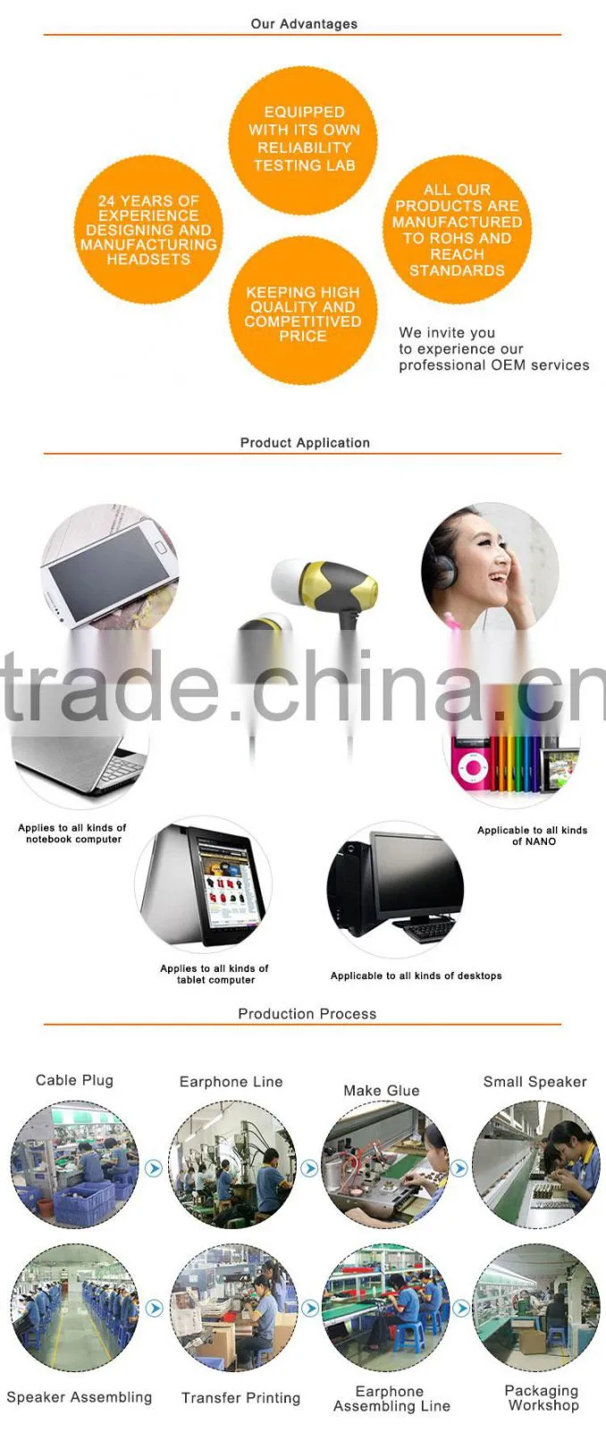 2015 FASHION Colorful High Quality Bullet Shape Earphone Earset Manufacturer