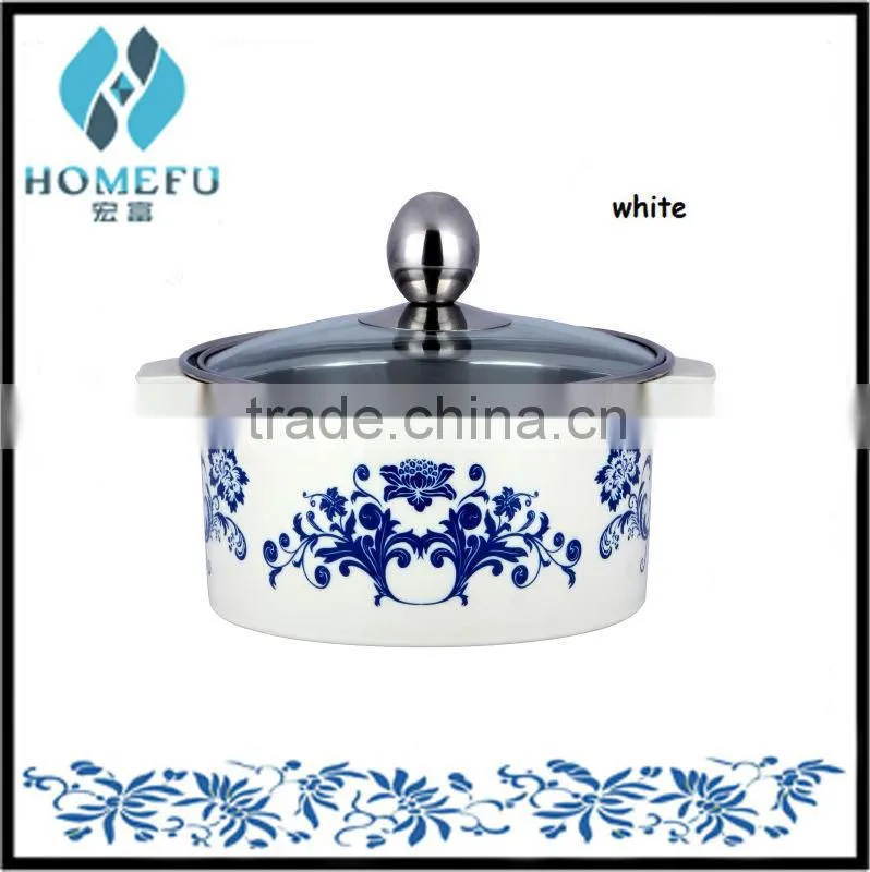 5 pcs printing brush pot with glass lid