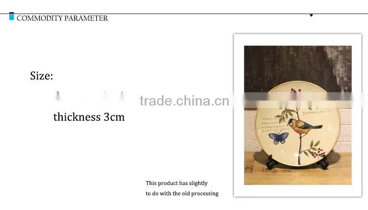 Japanese and Chinese Style Ceramic Tableware Underglaze Color Plate Saucer Quality Wind Creative Dish Deep