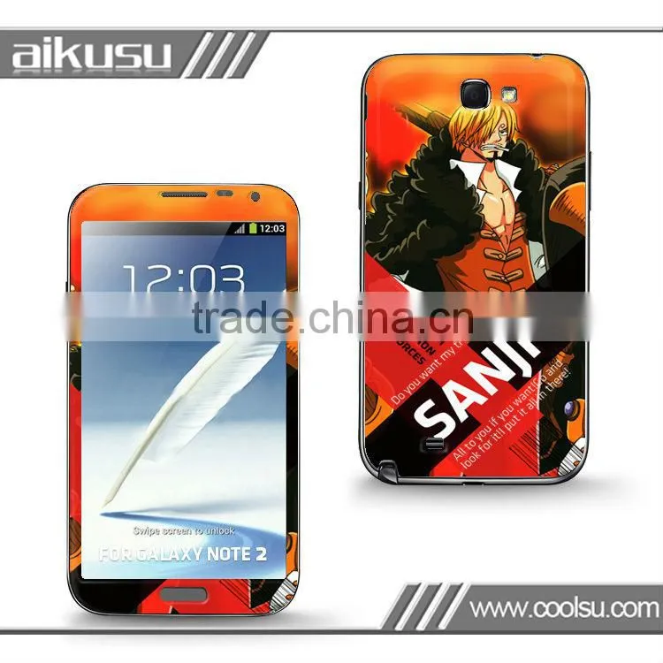 Best quality skin sticker paper for Samsung Note2