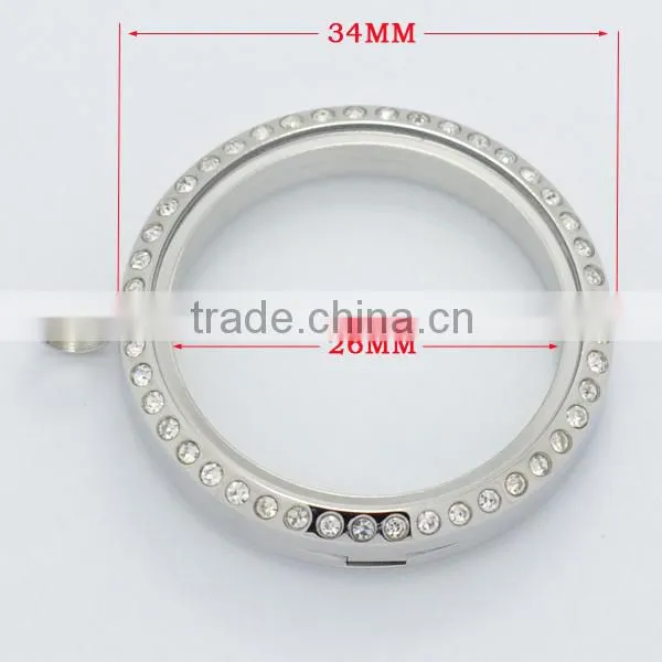 New design and fashionable floating charms locket, stainless steel wholesale locket for men