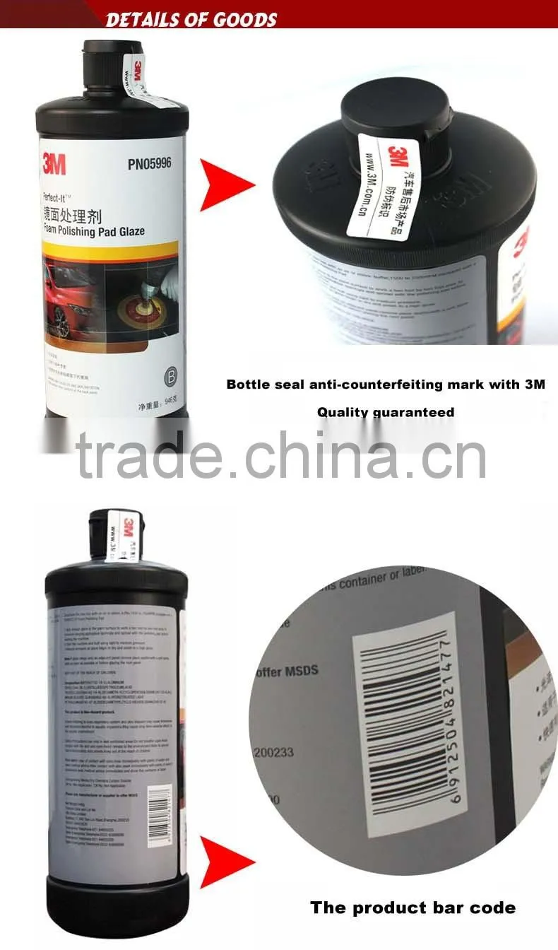3M foam polishing pad glaze