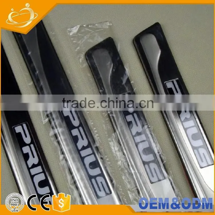 After the guard forwish,,back pedal Car LED illuminated door sill plate for prius, LED step scuff plate for TOYOTA WISH