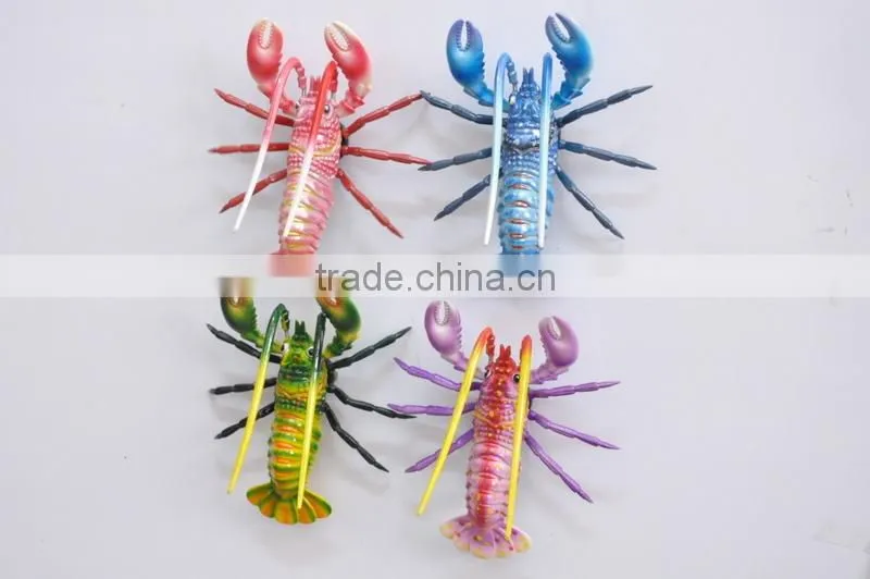 5 inch Plastic Lobster Animal Refrigerator Magnet, Magnetic Sticker