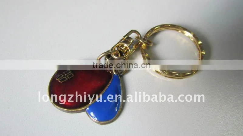 rhinestone metal keyring