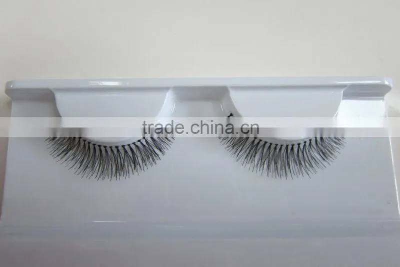 Top quality private label human hair false strip eyelash