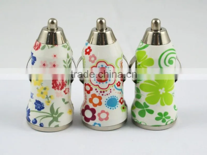 Regular USB Bullet Car Phone Charger Adapter Fits for All USB Iphone, Samsung