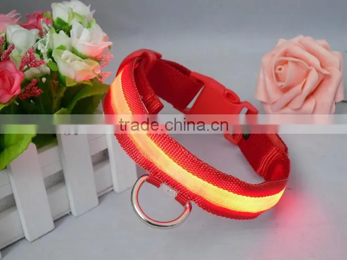 Considerable colorful LED dog collar or cat collar