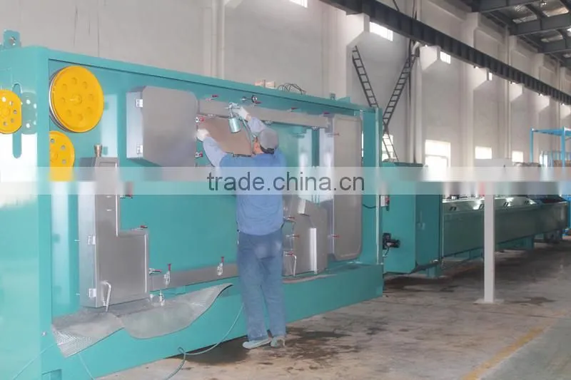 Aluminum Rod Breakdown Machine With Annealer, Wire and Cable Making Equipment