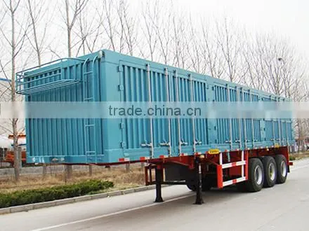 High quality wing transport truck trailer for carrying home appliances, textiles, and building materials
