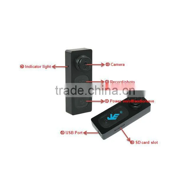 JVE-3302A Mini camera,Button Camera,Video recorder : AVI format, 720*480 resolution, 30fps