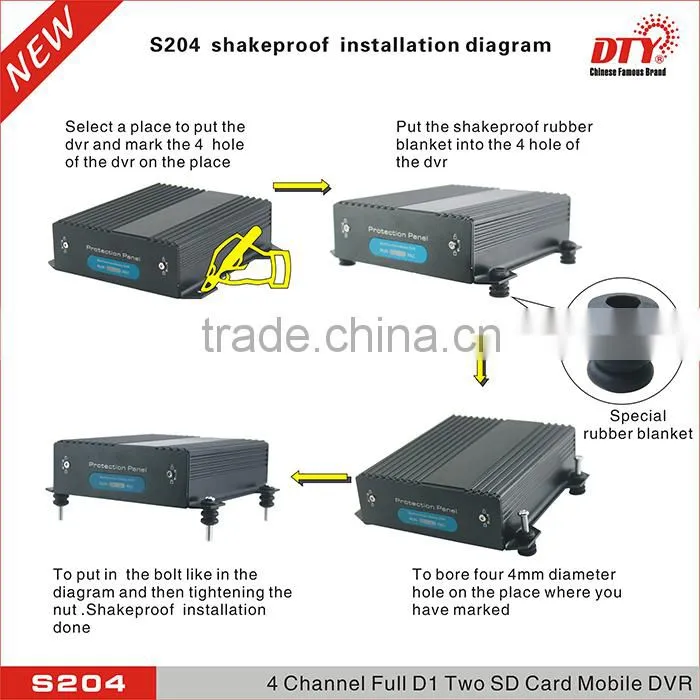 mini 4CH SD card 3G GPS WIFI mobile school bus cctv system dvr recorder