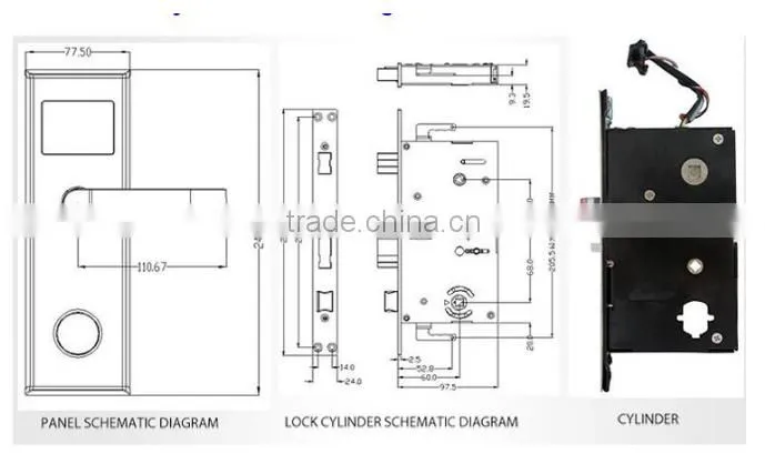 China Hot Style Intelligent Automatic Zwave Door Lock