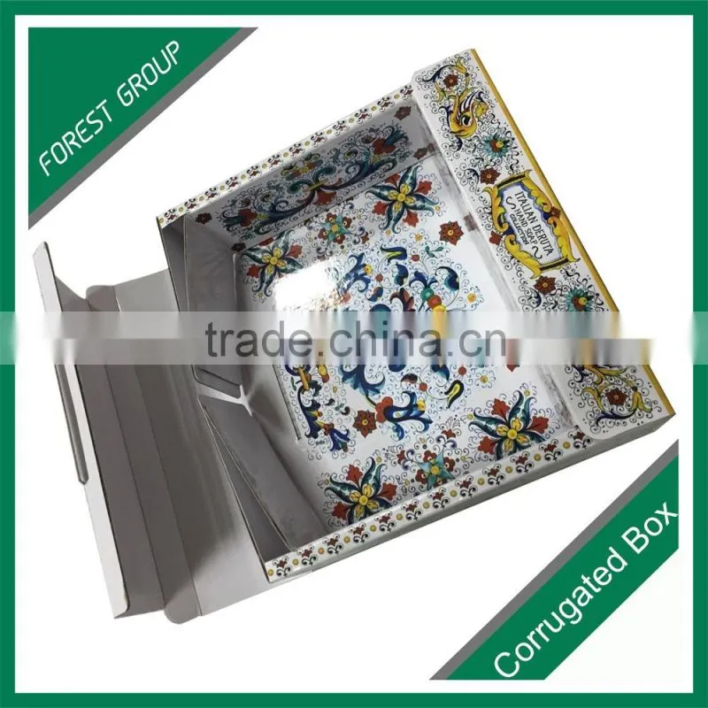 BOTH SIDES GLOSSY VARNISHED CORRUGATED PACKAGING BOX FOR BODY LOTION PACKAGING