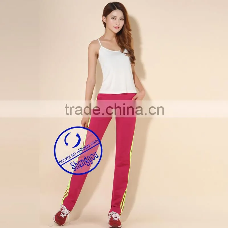 high quality women sports wear, casual latest design, jogger pants