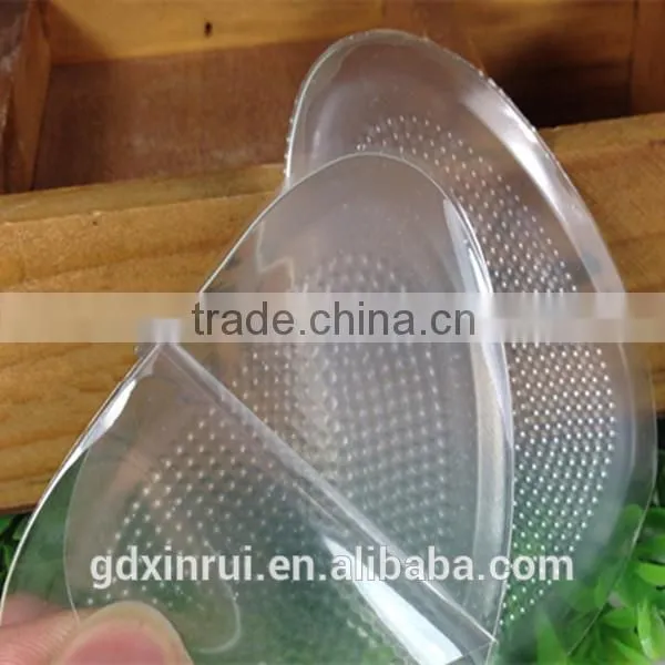 Front Foot Elastic Adhesive Foot Protect Cushions Soft Clear Sticky Silicone Gel Shoe Pads
