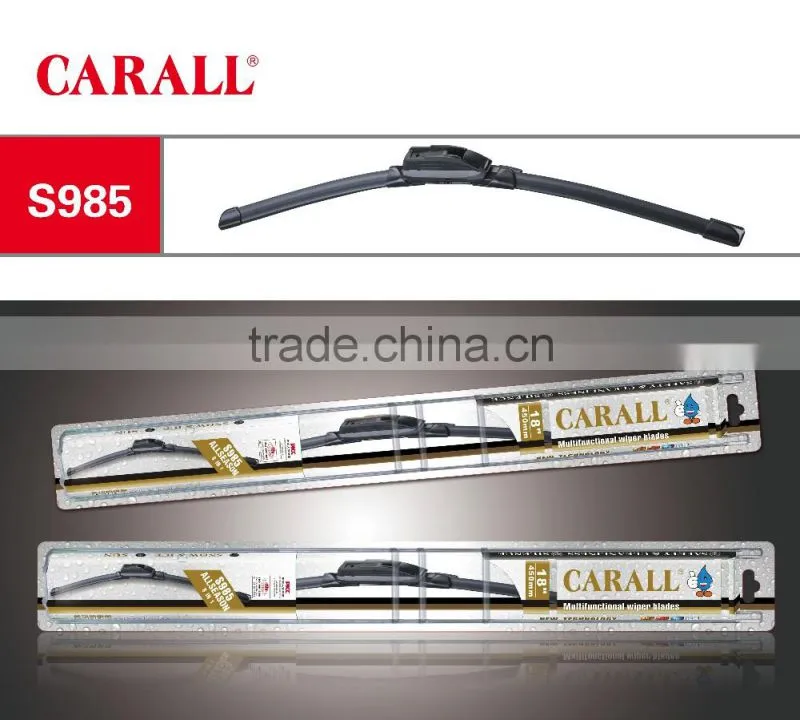 New hot selling rubber strip wiper blade , HOWO WIPERS with 8 adapters S985