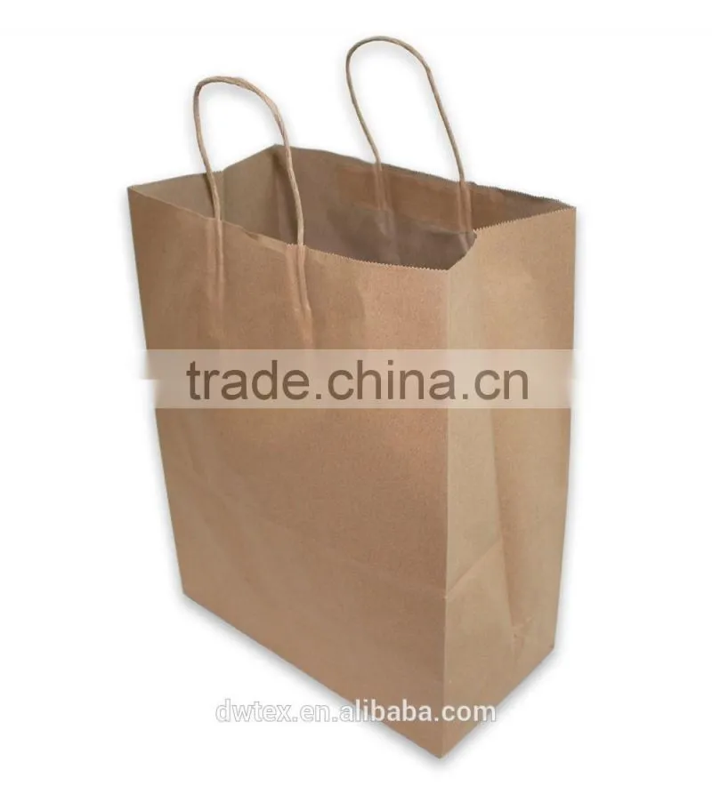 Brown Kraft Paper Shopping Bag with Rope Handles Retail Gifts Bags