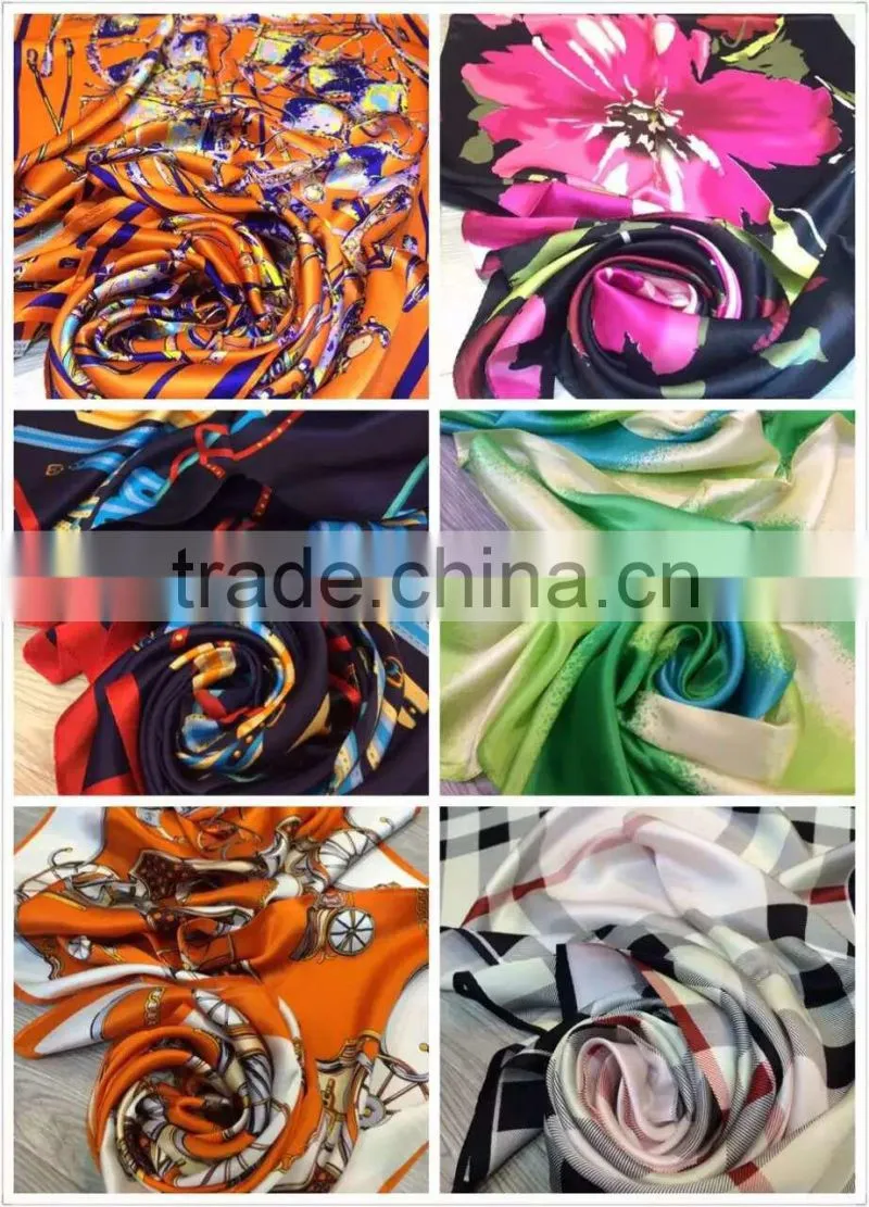High Quality Satin Polyester Scarf